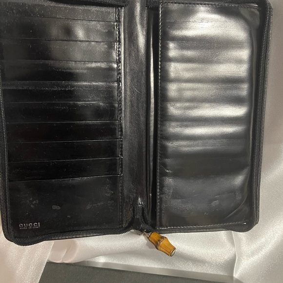 Gucci Rare Vintage Tom Ford Era Nylon Bamboo Long Wallet - Picture 8 of 16